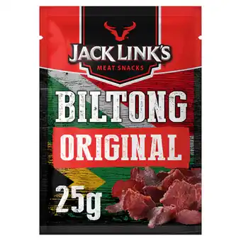 Asda Jack link's meat snacks biltong original offer