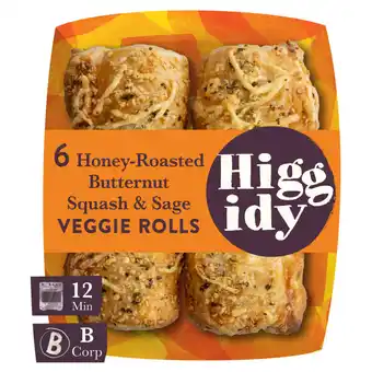 Asda Higgidy honey-roasted butternut squash & sage veggie rolls 160g offer