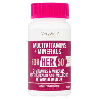 Asda Verywell women multivitamins + minerals for her 50+ 1 a day 30 tablets offer