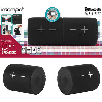 Asda Intempo set of 2 true wireless magnetic speakers offer