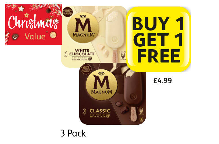 Londis Magnum white chocolate, classic offer