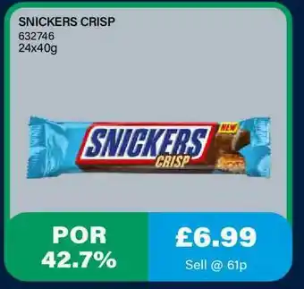 Bestway Snickers Crisp offer