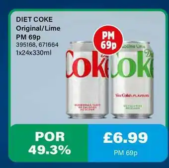 Bestway Diet Coke Original-Lime offer