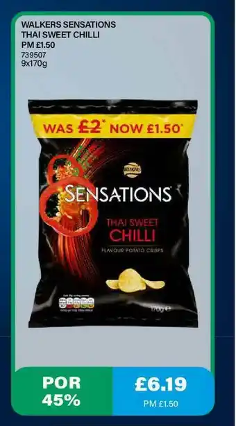 Bestway Walkers Sensations Thai Sweet Chilli offer