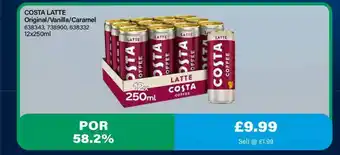 Bestway Costa Latte Original-Vanilla-Caramel offer