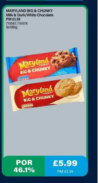 Bestway Maryland Big & Chunky Milk & Dark-White Chocolate offer