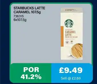 Bestway Starbucks Latte Caramel offer