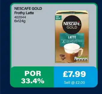 Bestway Nescafe Gold Frothy Latte offer