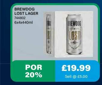 Bestway Brewdog Lost Lager offer