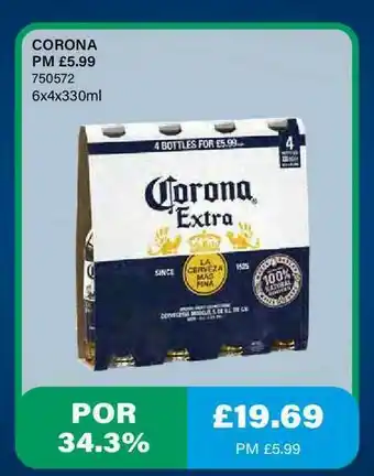 Bestway Corona 6x4x330ml offer