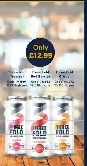 Bestway Three Fold Tropical, Three Fold Red Berries Or Three Fold Citrus offer