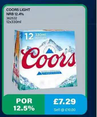 Bestway Coors Light NRB 12.4% offer