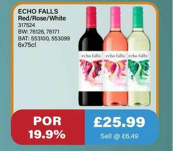 Bestway Echo Falls Red-Rose-White offer