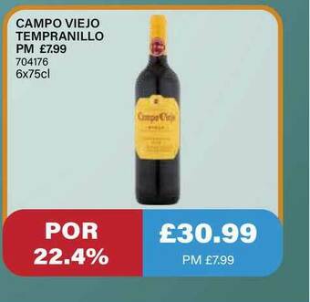 Bestway Campo Viejo Tempranillo offer