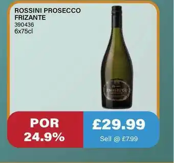 Bestway Rossini Prosecco Frizante offer