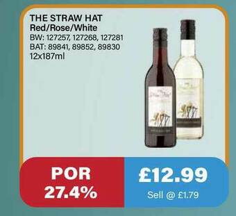 Bestway The Straw Hat Red-Rose White offer