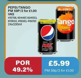 Bestway Pepsi-Tango Vas offer