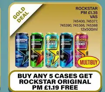 Bestway Rockstar Vas 12x500ml offer