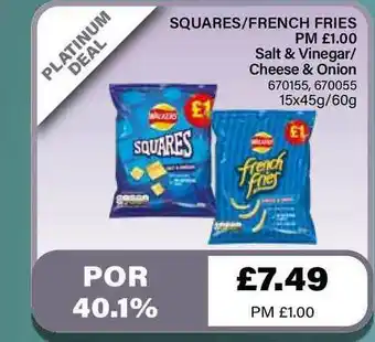 Bestway Squares-French Fries Salt & Vinegar-Cheese & Onion offer