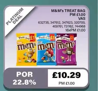 Bestway M&M's Treat Bag Vas offer