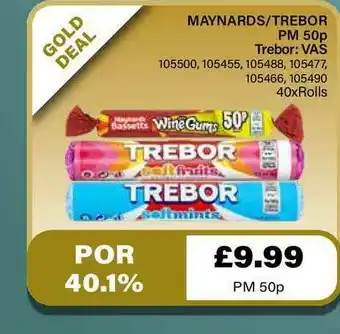 Bestway Maynards - Trebor Vas offer