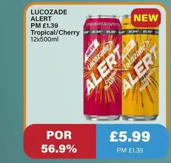 Bestway Lucozade Alert Tropical - Cherry offer