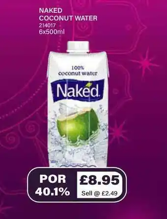 Bestway Naked Coconut Water offer