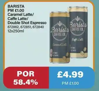 Bestway Barista Caramel Latte - Caffe Latte - Double Shot Espresso offer
