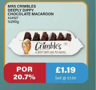 Bestway Mrs Crimbles Deeply Dippy Chocolate Macaroon offer