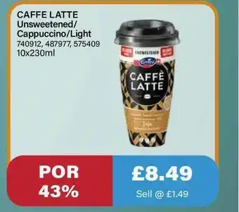 Bestway Caffe Latte Unsweetened - Cappuccino - Light offer