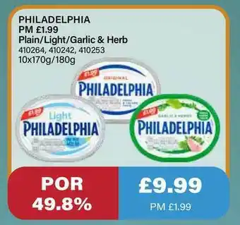 Bestway Philadelphia Plain - Light - Garlic & Herb offer