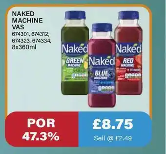 Bestway Naked Machine Vas offer