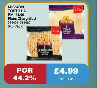 Bestway Mission Tortilla Plain - Chargrilled offer