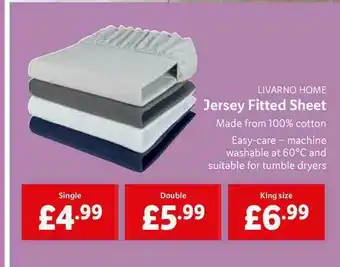 Lidl Livarno Home Hersey Fitted Sheet offer