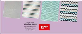 Lidl Livarno Home Microfibre Blanket offer