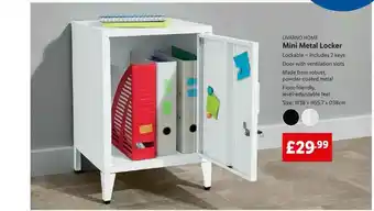 Lidl Livarno Home Mini Metal Locker offer
