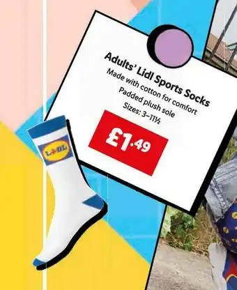 Lidl Adults' Lidl Sports Socks offer
