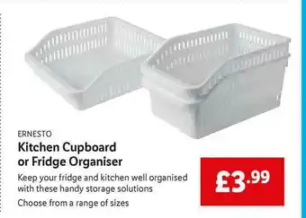 Lidl Ernesto Kitchen Cupboard Or Fridge Organiser offer