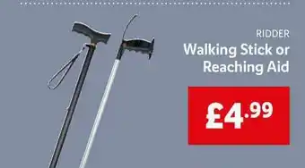 Lidl Ridder Walking Stick Or Reaching Aid offer