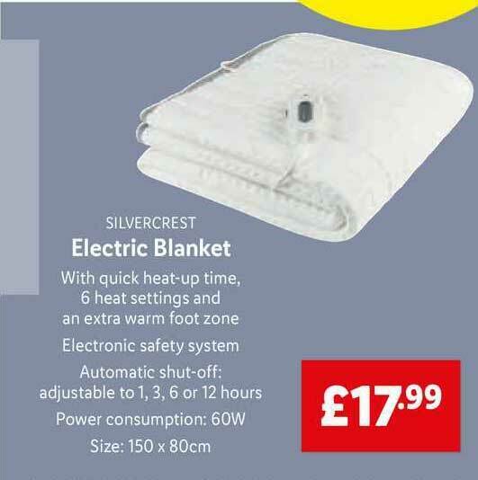 Silvercrest Electric Blanket Israel | escapeauthority.com