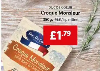 Lidl Duc De Coeur Croque Monsieur offer