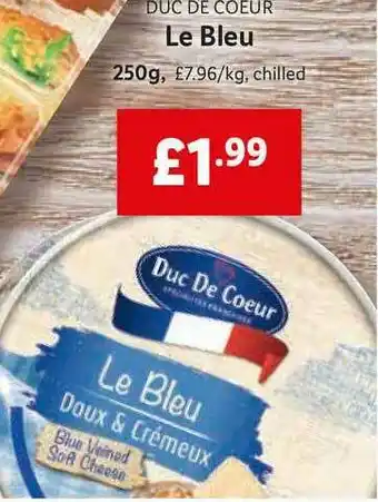 Lidl Duc De Coeur Le Bleu offer