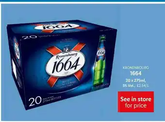 Lidl Kronenbourg 1664 offer
