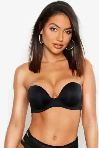 Boohoo Boohoo womens super push up strapless bra - black - 32d, black offer
