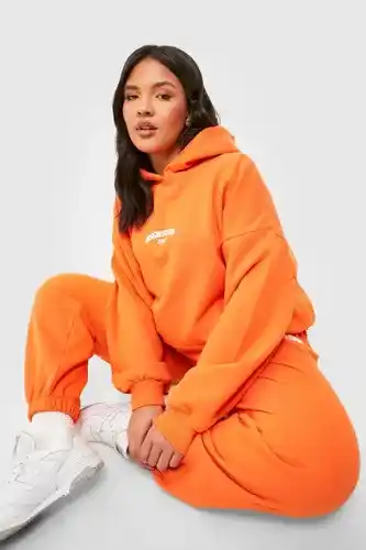 Boohoo Boohoo womens plus dsgn studio oversized hoodie - orange - 16, orange offer