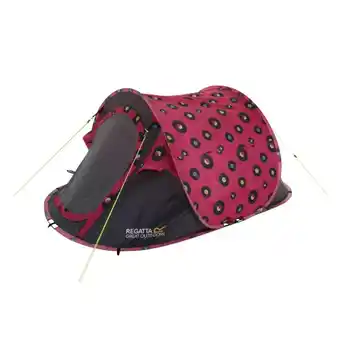 Decathlon Regatta malawi 2-man adults' camping festival tent - pink record print offer