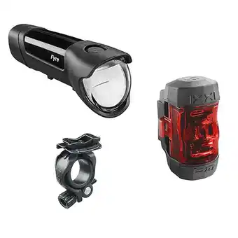 Decathlon Busch + müller fyre + ixxi front/rear bike light set offer