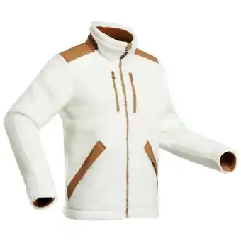 Quechua men's walking fleece jacket - white