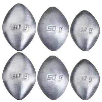 Caperlan olive fishing sinker kit 40-60g 100% lead-free