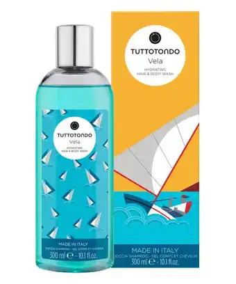 Tuttotondo vela hydrating shower gel & shampoo 300 ml